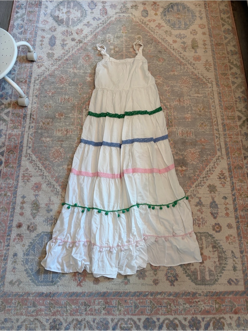 women’s crown and Ivy long flowy dress